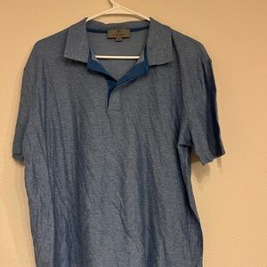 Canali Men's Blue Polo Shirt
